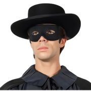 Fekete szemálarc ( olyan, mint a Zorro szemálarc "Z"nélkül) Cikkszám:	PG-162