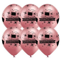 11 inch-es Ballagásodra Szeretettel Chrome Pink Lufi Ballagásra