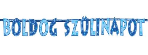 Boldog Szülinapot! Kék Fiús Betűfüzér - 2,3 m