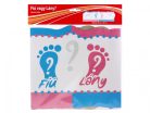 Fiú vagy Lány Babaváró Parti Banner - 90 cm x 27 cm