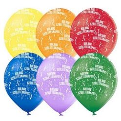   11 inch-es Boldog Születésnapot Standard Szülinapi Lufi (6 db/csomag)