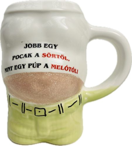 Pocakos korsó nagy feliratos