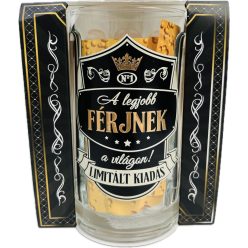 Vicces sörös korsó üveg feliratos