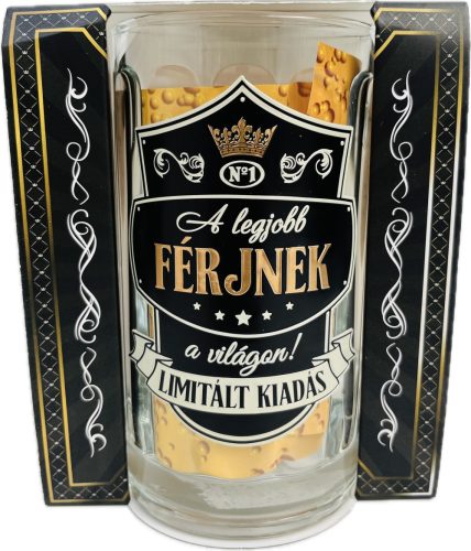 Vicces sörös korsó üveg feliratos