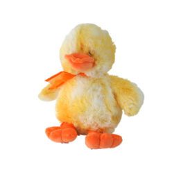 PLÜSS KACSA SÁRGA SZALAGGAL 23CM