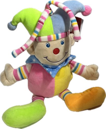 Plüss bohóc 35cm csörgős GB4878