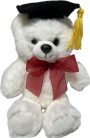 Ballagási plüss figura 18cm Maci barna, fehér GB3368