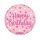 18 inch-es Happy Birthday Pink Dots Fólia Lufi