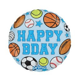 18 inch-es Happy Birthday Boy Patches Fólia Lufi