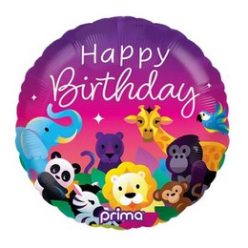 18 inch-es Party Animal Happy Birthday Fólia Lufi