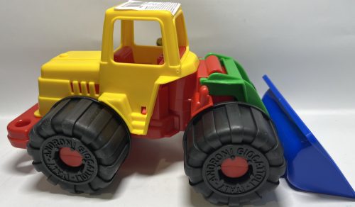 Traktor tolólapos sárga-piros-kék