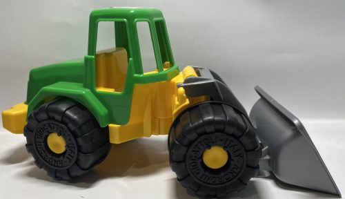 Traktor tolólapos zöld-sárga