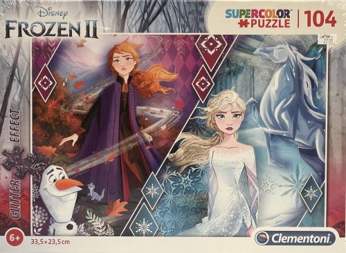 Puzzle Clementoni 104db 6+ Glitter Effect "FrozenII"