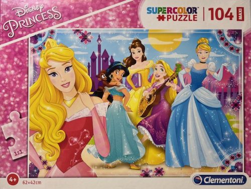 Puzzle Clementoni 104 db-os SuperColor Maxi 4+ "Princess"