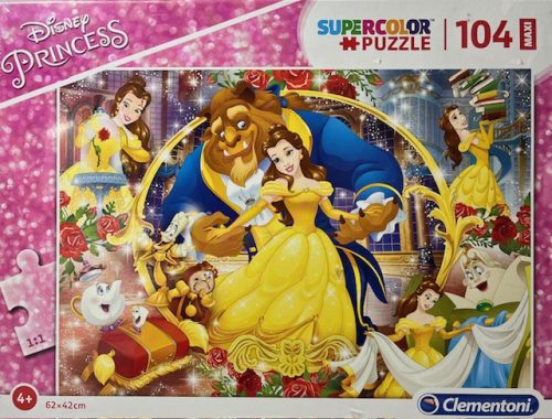 Puzzle Clementoni 104 db-os   Super Color Maxi 62x42cm Princess