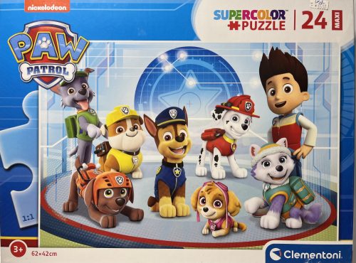 Puzzle Clementoni 24 db-os 3+ Super Color Maxi "Paw Patrol"