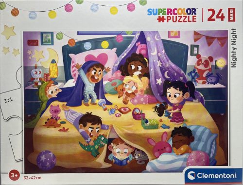 Puzzle Clementoni 24db-os 3+ Supercolor Maxi  "Nighty Night"