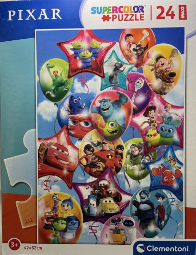 Puzzle Clementoni 24db-os 3+ Supercolor Maxi  "Pixar"