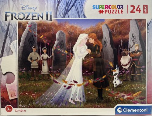 Puzzle Clementoni 24db-os 3+ Supercolor Maxi  "Frozen II" 2lány