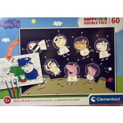 Puzzle Clementoni 60 db-os  33,5x23,5cm Peppa Pig festős