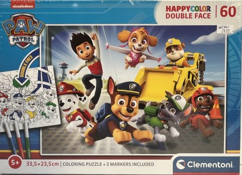 Puzzle Clementoni 60db-os Mancsőrjárat szinezős 33,5*23,5cm 5+