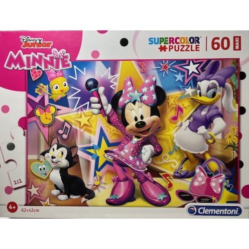 Puzzle Clementoni 60 db-os   Super Color Maxi 62x42cm Minnie