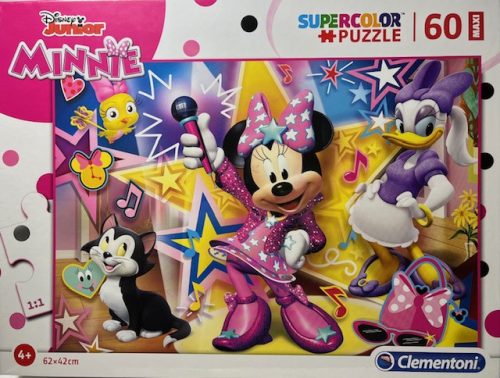 Puzzle Clementoni 60 db-os   Super Color Maxi 62x42cm Minnie