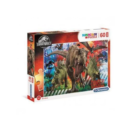 Puzzle, Jurassic World, 60 db-os, maxi