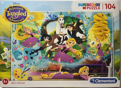 Puzzle Clementoni 104 db-os Super Color 6+ "Rapunzels Tangled Adventure"