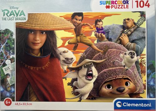 Puzzle Clementoni 104 db-os Super Color 6+ "Raya the last dragon" Vaiana
