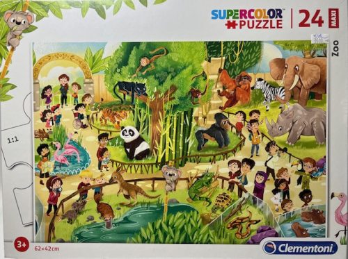 Puzzle Clementoni 24db-os 3+ Supercolor Maxi  "Dzsungel"