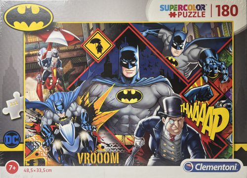 Puzzle Clementoni 180 db-os 7+  Supercolor   "Batmen"