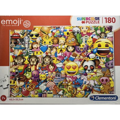 Puzzle Clementoni 180 db-os 7+  Supercolor  "emoji"