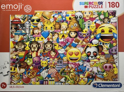 Puzzle Clementoni 180 db-os 7+  Supercolor  "emoji"