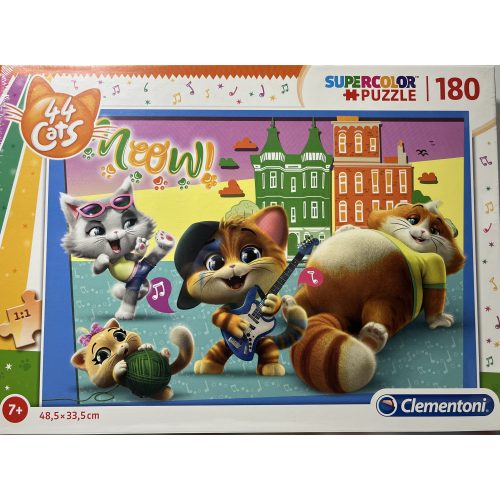 Puzzle Clementoni 180 db-os 7+  Supercolor "44Cats"