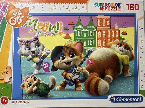 Puzzle Clementoni 180 db-os 7+  Supercolor "44Cats"