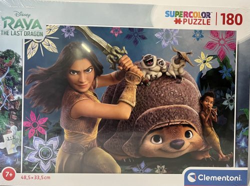 Puzzle Clementoni 180 db-os 7+ Supercolor     "Disney Raya The Last Dragon" Vaiana