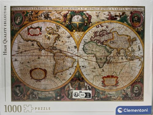 Puzzle Clementoni 1000db-os  70 x 50 cm Antik térkép Mappa antica-Old Map