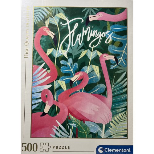Puzzle Clementoni 500db-os  36x49cm Flamingos