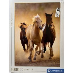   Puzzle Clementoni 1000db 50x70cm -"Running Horses"- Vágtázó Lovak