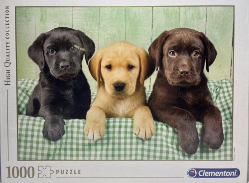 Puzzle Clementoni 1000db-os  69x50cm Kutyás  Three Labs