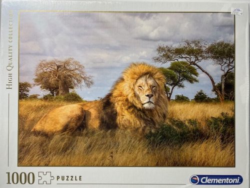 Puzzle Clementoni 1000db 69x50cm -"The King" -Oroszlán