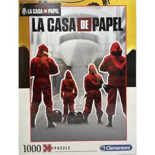 Puzzle Clementoni 1000db-os  50 x 69 cm A nagy pénzrablás/ La Casa de Papel