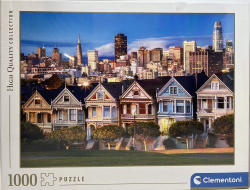 Puzzle Clementoni 1000db-os  69 x 50 cm Szines házsor