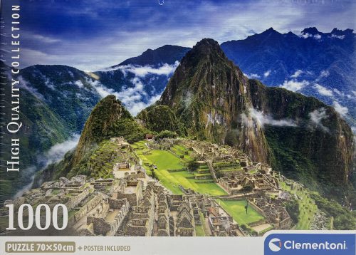 Puzzle Clementoni 1000db-os  70 x 50 cm Machu Pichu Kis doboz Új