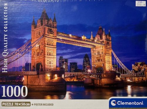Puzzle Clementoni 1000db 50x70 Towel Híd éjjel