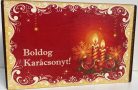 Fa teás doboz "Boldog Karácsonyt"
