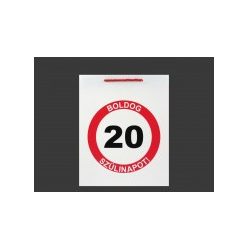 Ajándéktasak Boldog 20. Szülinapot nagy