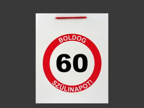 Ajándéktasak Boldog 60. Születésnapot nagy 