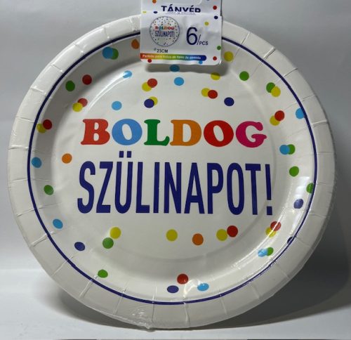 Party Tányér Boldog Szülinap 